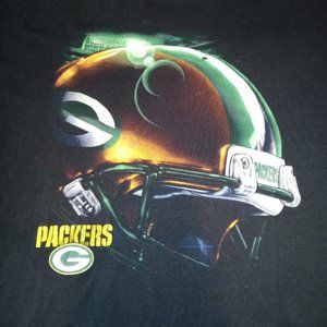 NFL Y2K Green Bay Packers Graphic T-shirt Size XL